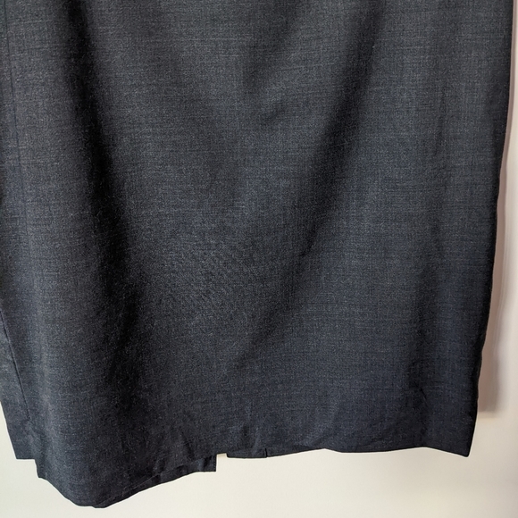 Talbots Dark Grey Wool Pencil Skirt Size 4 - Picture 7 of 11